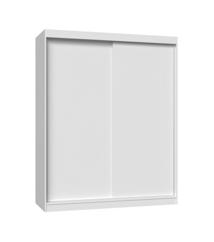 Szafa przesuwna bez lustra 160cm SZAF-1017-BIEL-MAT