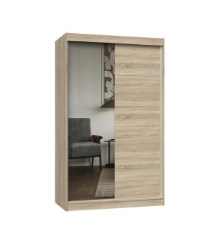 Szafa przesuwna z lustrem 120 sonoma SZAF-1014-SON