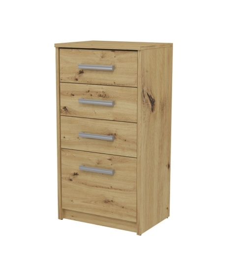 KOMODA Z 4 SZUFLADAMI DO SALONU OTIS 4S DĄB ARTISAN