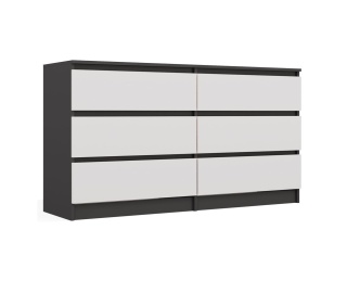 Komoda duża z szufladami KOM-906-ANT-BIEL-MAT