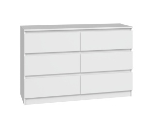 Komoda z szufladami biała 120x40 cm KOM-905-BIEL-MAT