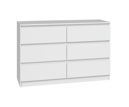 Komoda z szufladami biała 120x40 cm KOM-905-BIEL-MAT