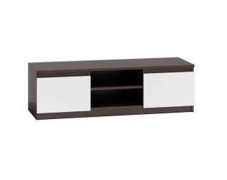 Mała szafka rtv 120cm biel - wenge RTV-501-WEN-BIEL