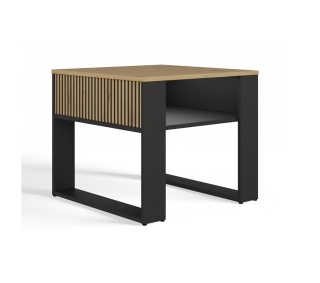 Stolik z lamelami STOL-832-ART-CZERN-LAM
