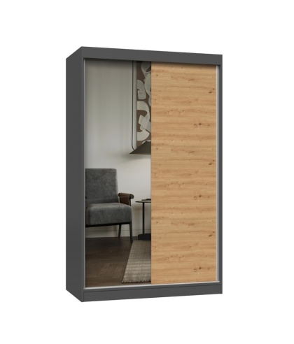 Szafa 120 z lustrem SZAF-1015-ANT-ART