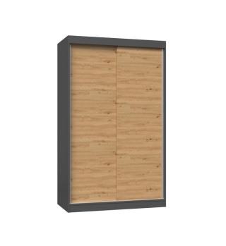 Szafa z przesuwnymi drzwiami 120cm SZAF-1012-ANT-ART