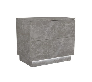 Szafka nocna z oświetleniem beton SN-306-BET+LED