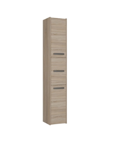 Szafka LAZ-1310-SON w ciepłym dekorze sonoma widoczna w eleganckim półprofilu.