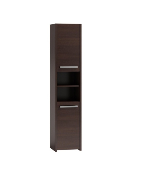 Szafka łazienkowa LAZ-1311-WEN w kolorze ciemnego wenge widoczna w eleganckim półprofilu