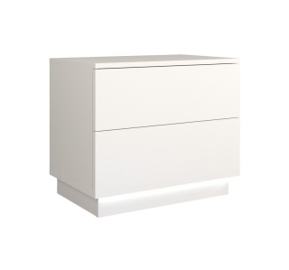Szafka nocna podświetlana biały mat SN-306-BIEL-MAT+LED