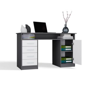 Biurko do gabinetu BIUR-732-ANT-BIEL-MAT