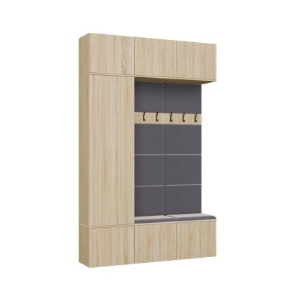 Nowoczesne meble do przedpokoju z siedziskiem GAR-108-2W-1S-SON