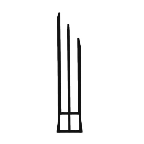 Stojak na ręczniki do łazienki STR-2101-3X-CZERN-MAT
