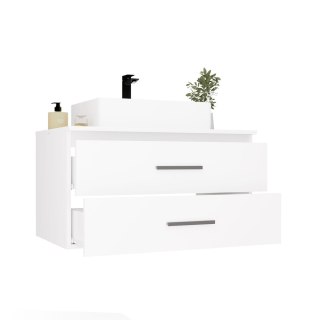 Szafka z umywalką 80 cm LAZ-1327-BIEL-MAT-80+UMY