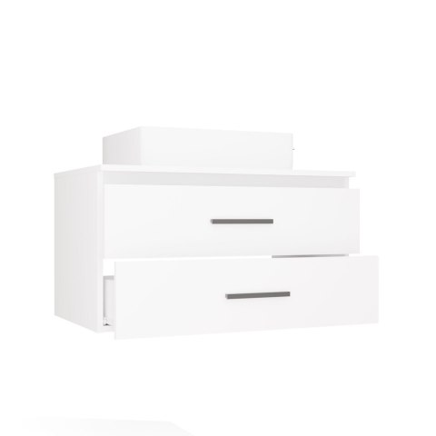 Szafka z umywalką 80 cm LAZ-1327-BIEL-MAT-80+UMY