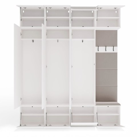 Zabudowa przedpokoju GAR-108-1W-3S-BIEL-MAT