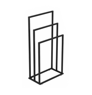 Stojak na ręczniki do łazienki STR-2101-3X-CZERN-MAT