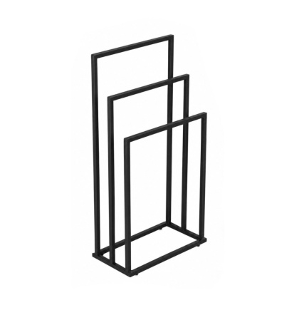 Stojak na ręczniki do łazienki STR-2101-3X-CZERN-MAT