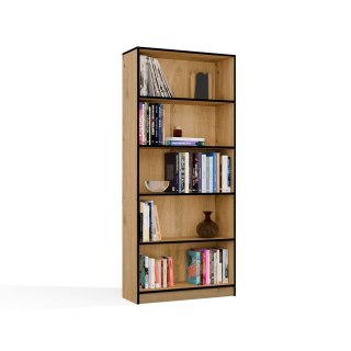 Regał na książki szerokość 80 cm RE-1404-ART-OB-CZERN