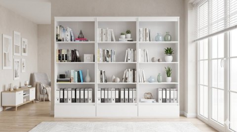 Domowa biblioteczka RE-1446-3X-BIEL-MAT