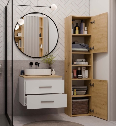 Szafka pod umywalkę 60 LAZ-1327-ART-BIEL-MAT-60