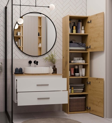 Szafka pod umywalkę 80 LAZ-1327-ART-BIEL-MAT-80