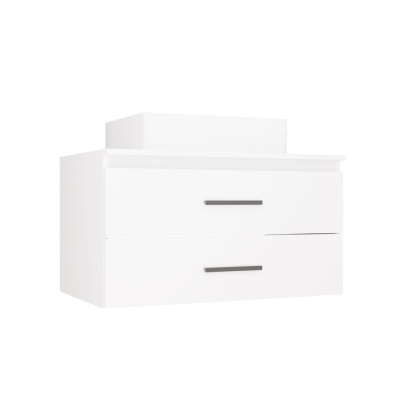 Szafka z umywalką 80 cm LAZ-1327-BIEL-MAT-80+UMY