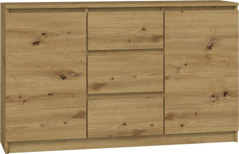 Komoda z wysuwanym biurkiem dąb artisan BIUR-703-ART – sama komoda.