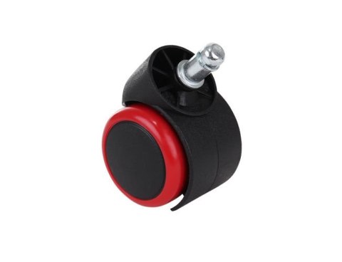 Kółka do fotela obrotowego AKC-1501-CZERWO uniwersalne