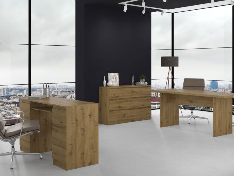 Komoda KOM-905-ART jako stylowy i pojemny element w nowoczesnym biurze.