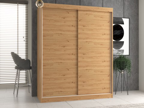 Szafa SZAF-1017-ART jako elegancki i funkcjonalny element zabudowy ściany w nowoczesnym mieszkaniu.