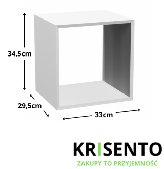 Biały wklad do regalu Komorina RE-1406-BIEL-MAT